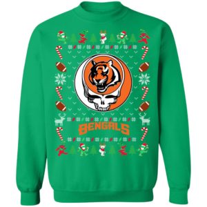 Cincinnati Bengals Gratefull Dead Ugly Christmas Sweater