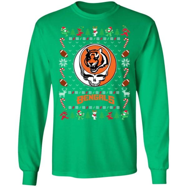 Cincinnati Bengals Gratefull Dead Ugly Christmas Sweater