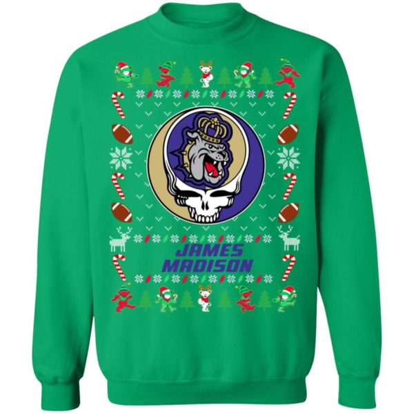 James Madison Dukes Gratefull Dead Ugly Christmas Sweater
