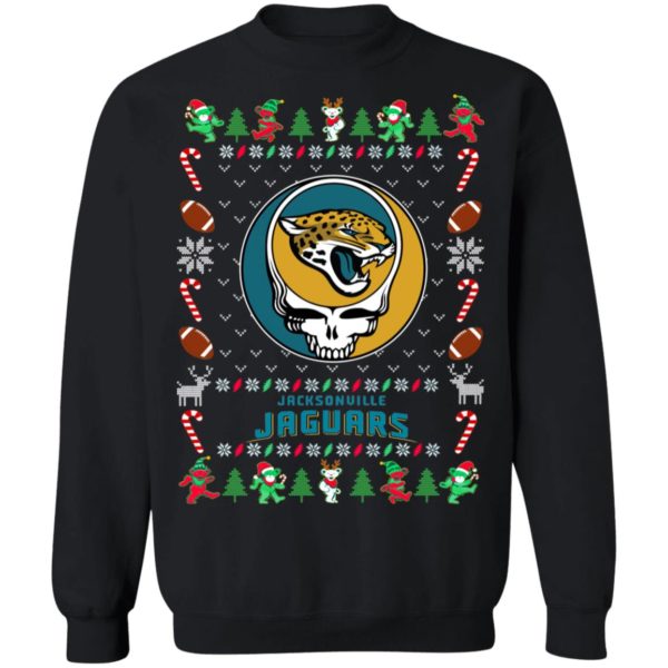 Jacksonville Jaguars Gratefull Dead Ugly Christmas Sweater