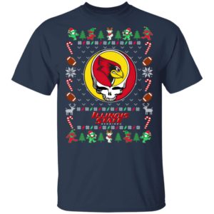 Illinois State Redbirds Gratefull Dead Ugly Christmas Sweater