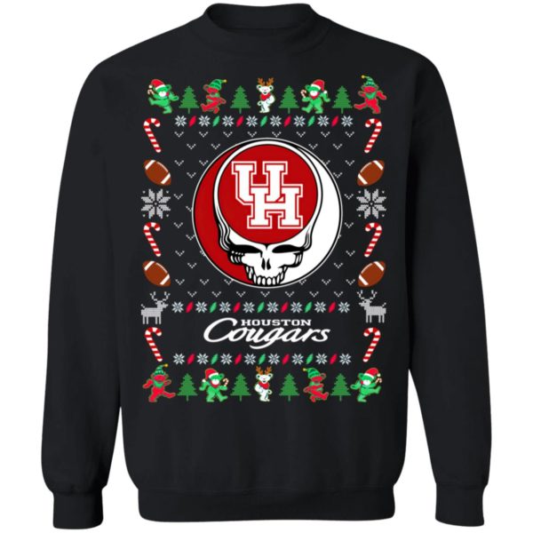 Houston Cougars Gratefull Dead Ugly Christmas Sweater