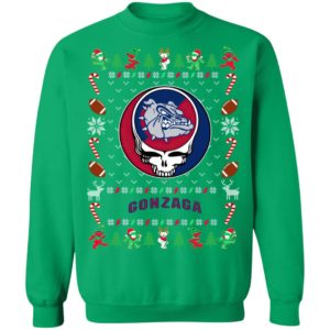 Gonzaga Bulldogs Gratefull Dead Ugly Christmas Sweater