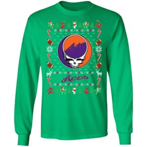 Evansville Purple Aces Gratefull Dead Ugly Christmas Sweater