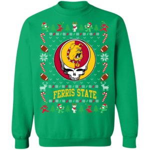 Ferris State Bulldogs Gratefull Dead Ugly Christmas Sweater