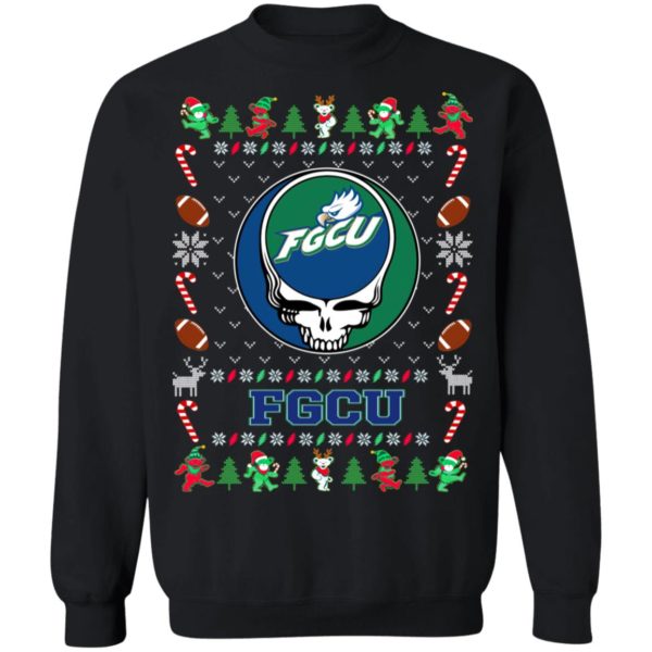 Florida Gulf Coast Eagles Gratefull Dead Ugly Christmas Sweater
