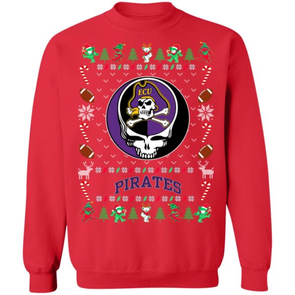 East Carolina Pirates Gratefull Dead Ugly Christmas Sweater