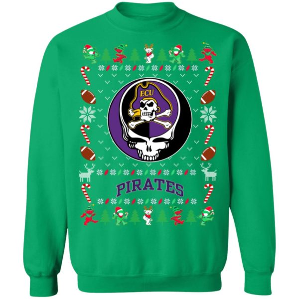 East Carolina Pirates Gratefull Dead Ugly Christmas Sweater