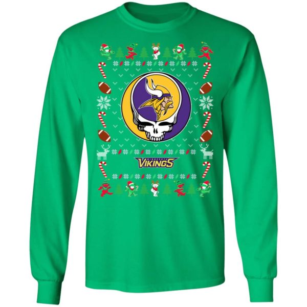 Minnesota Vikings Gratefull Dead Ugly Christmas Sweater