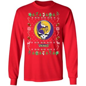 Minnesota Vikings Gratefull Dead Ugly Christmas Sweater