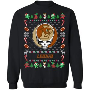 Lehigh Mountain Hawks Gratefull Dead Ugly Christmas Sweater