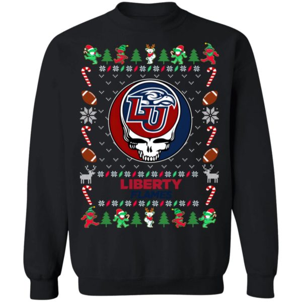 Liberty Flames Gratefull Dead Ugly Christmas Sweater