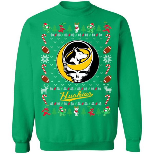 Michigan Tech Huskies Gratefull Dead Ugly Christmas Sweater
