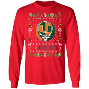 Miami Hurricanes Gratefull Dead Ugly Christmas Sweater