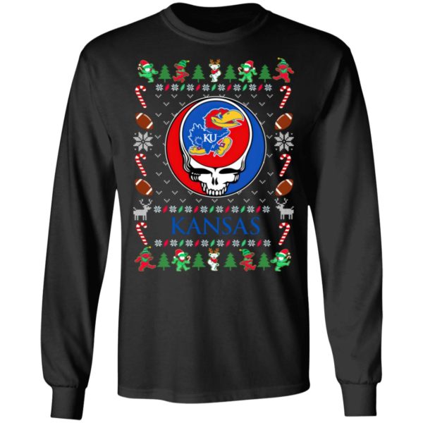 Kansas Jayhawks Gratefull Dead Ugly Christmas Sweater