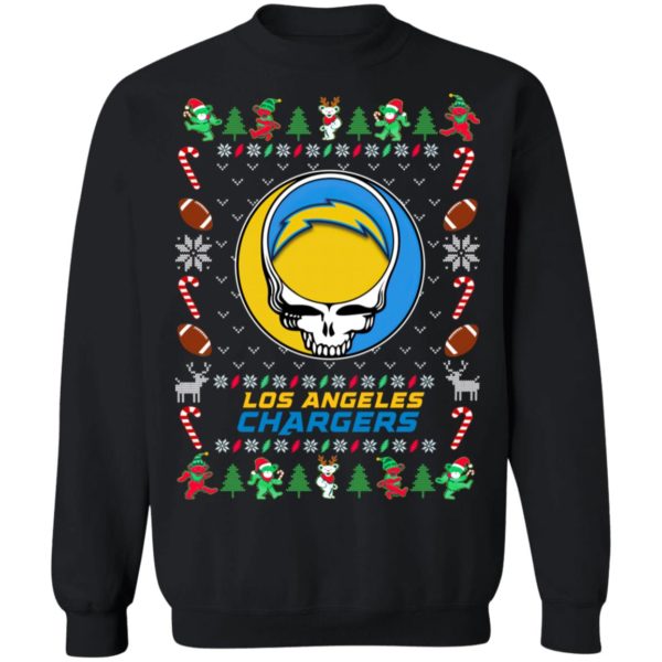 Los Angeles Chargers Gratefull Dead Ugly Christmas Sweater