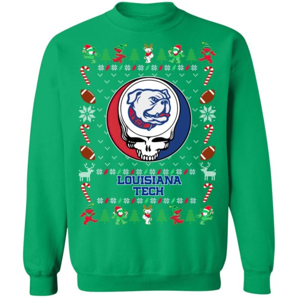 Louisiana Tech Bulldogs Gratefull Dead Ugly Christmas Sweater