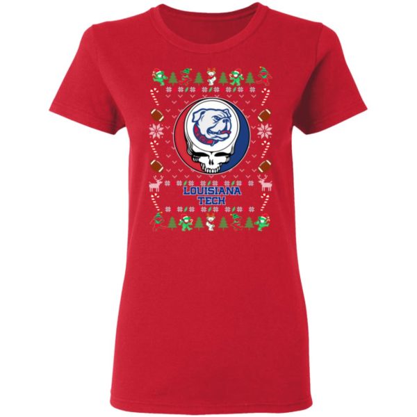 Louisiana Tech Bulldogs Gratefull Dead Ugly Christmas Sweater