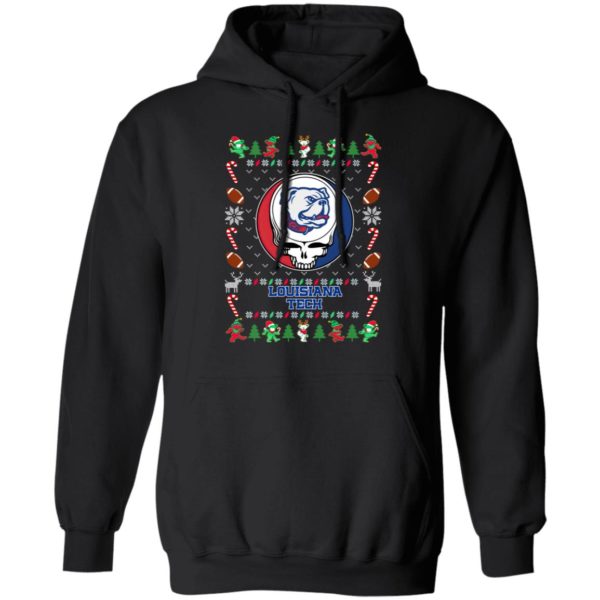 Louisiana Tech Bulldogs Gratefull Dead Ugly Christmas Sweater