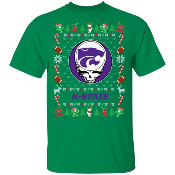 Kansas State Wildcats Gratefull Dead Ugly Christmas Sweater