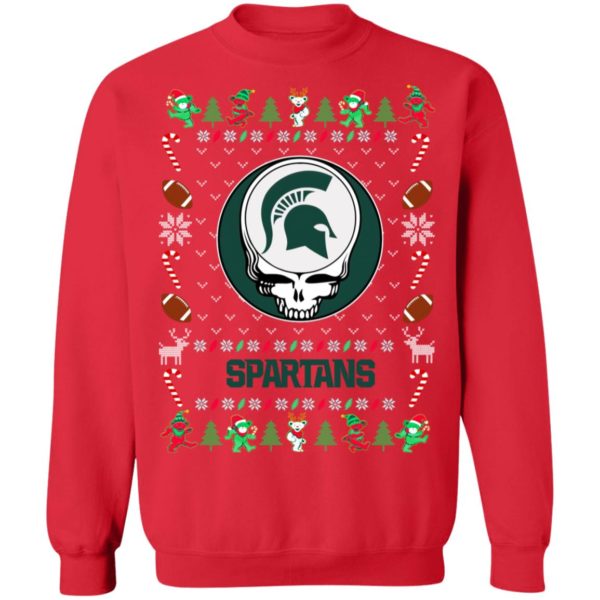 Michigan State Spartans Gratefull Dead Ugly Christmas Sweater