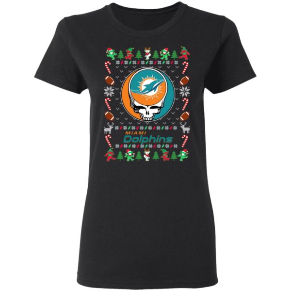 Miami Dolphins Gratefull Dead Ugly Christmas Sweater