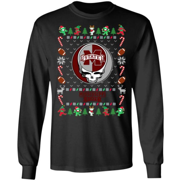 Mississippi State Bulldogs Gratefull Dead Ugly Christmas Sweater