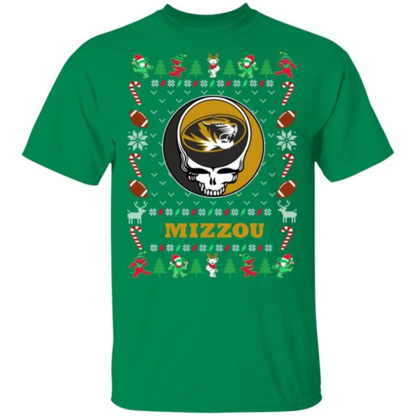 Mizzou Tigers Gratefull Dead Ugly Christmas Sweater