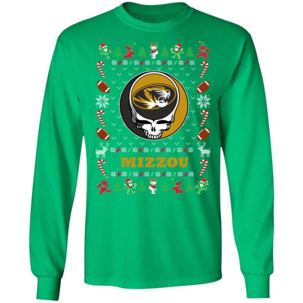 Mizzou Tigers Gratefull Dead Ugly Christmas Sweater
