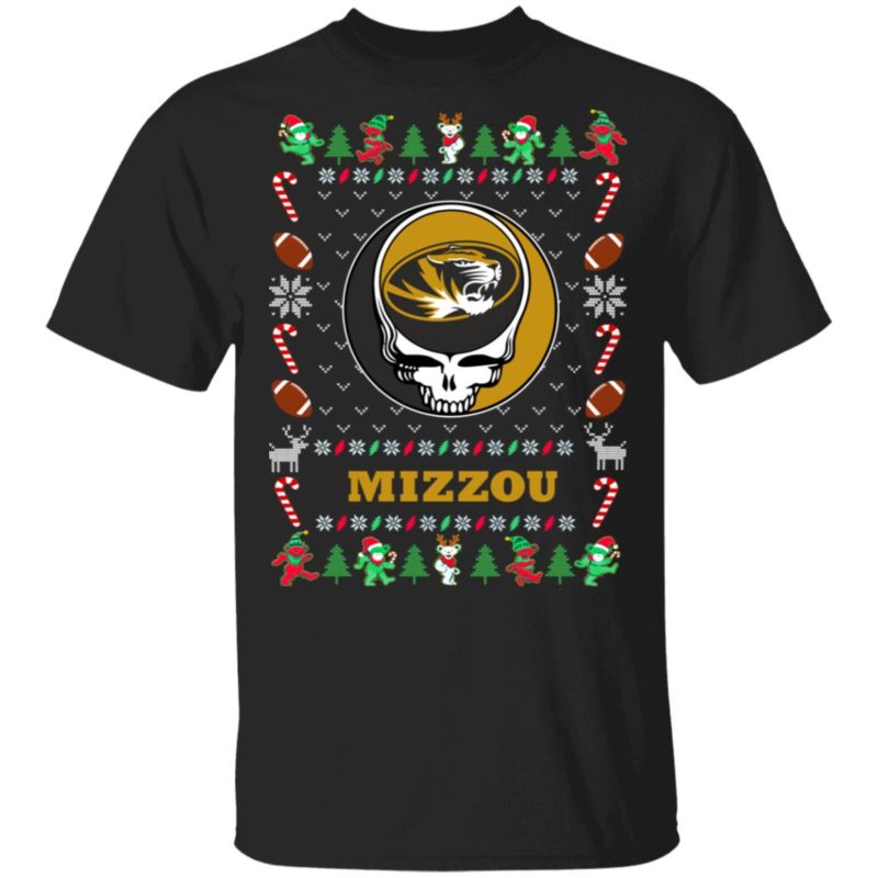 Mizzou Tigers Gratefull Dead Ugly Christmas Sweater