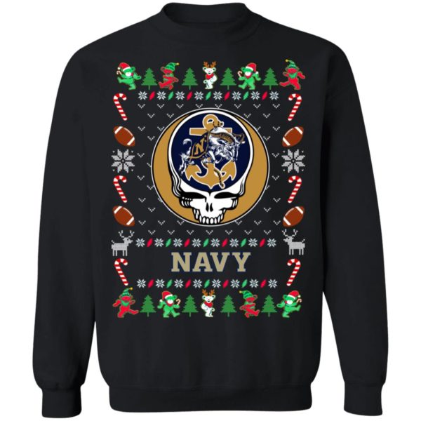 Navy Midshipmen Gratefull Dead Ugly Christmas Sweater