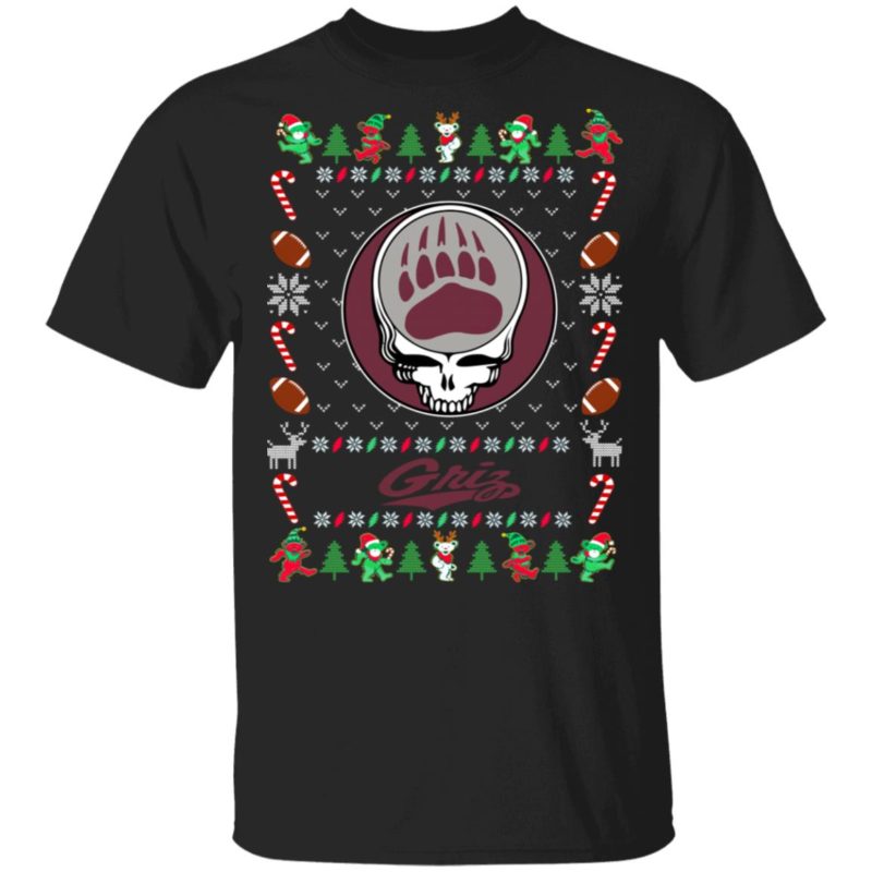 Montana Grizzlies Gratefull Dead Ugly Christmas Sweater