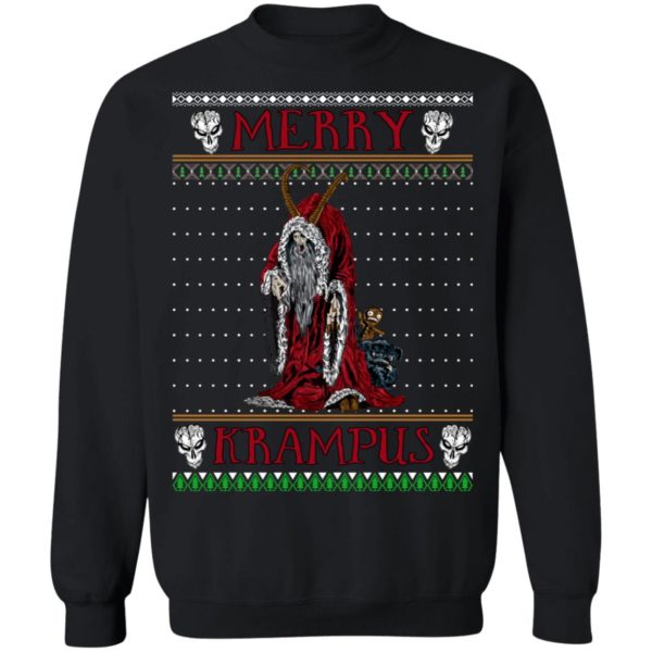 Merry Krampus The Christmas Devil Ugly Christmas Sweatshirt