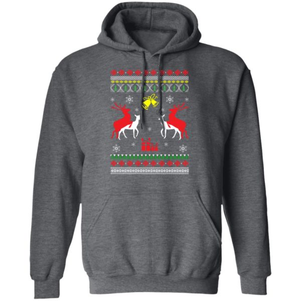 Reindeer Humping Fuck Funny Ugly Christmas Sweatshirt
