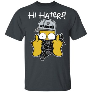 Hi Hater The Simpsons Christmas Gangster Oakland Raiders Shirt