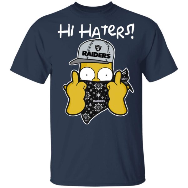 Hi Hater The Simpsons Christmas Gangster Oakland Raiders Shirt