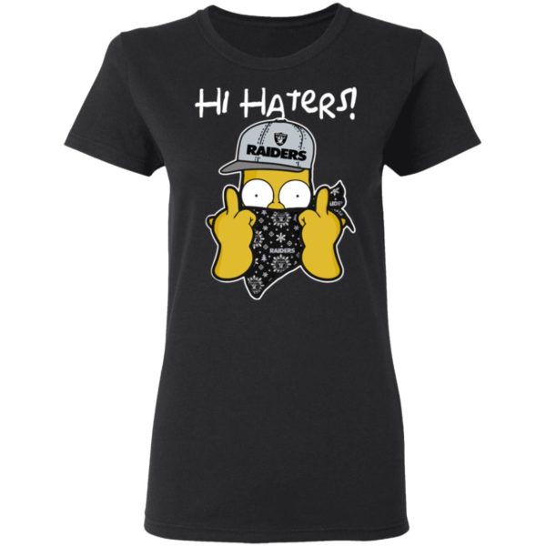 Hi Hater The Simpsons Christmas Gangster Oakland Raiders Shirt
