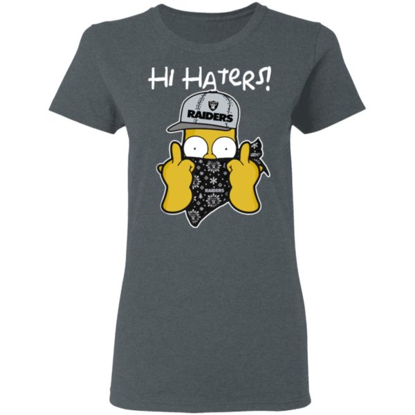 Hi Hater The Simpsons Christmas Gangster Oakland Raiders Shirt