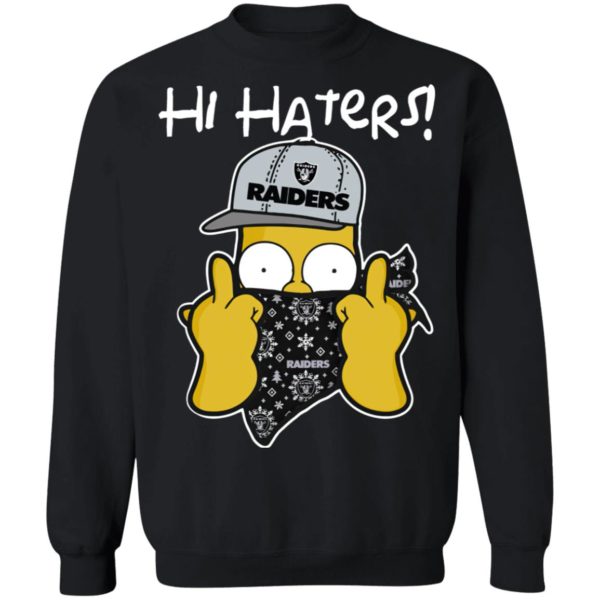 Hi Hater The Simpsons Christmas Gangster Oakland Raiders Shirt