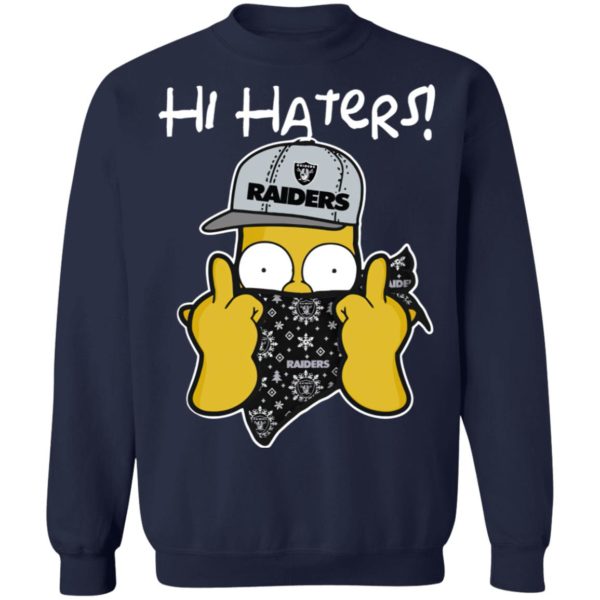 Hi Hater The Simpsons Christmas Gangster Oakland Raiders Shirt