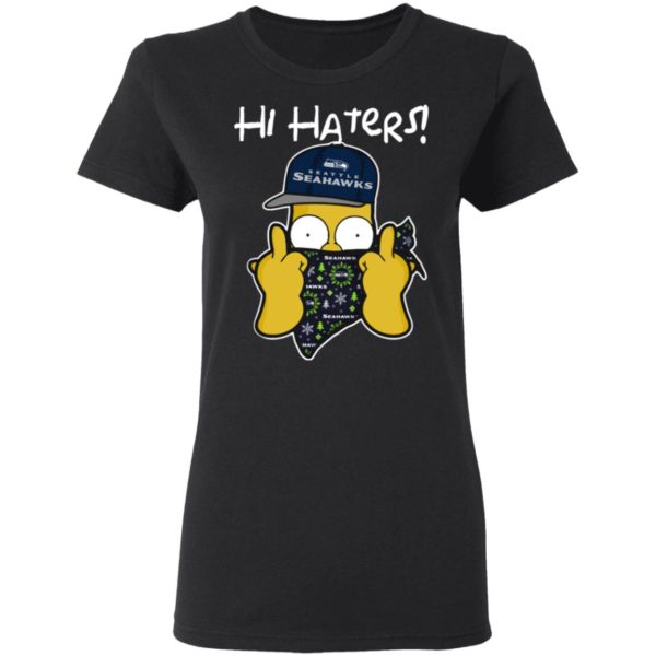 Hi Hater The Simpsons Christmas Gangster Seattle Seahawks Shirt