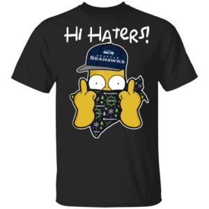 Hi Hater The Simpsons Christmas Gangster Seattle Seahawks Shirt