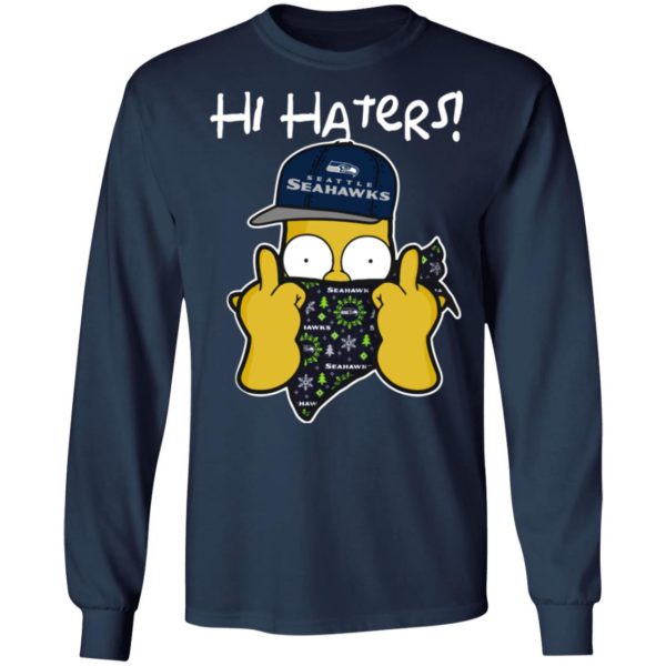 Hi Hater The Simpsons Christmas Gangster Seattle Seahawks Shirt