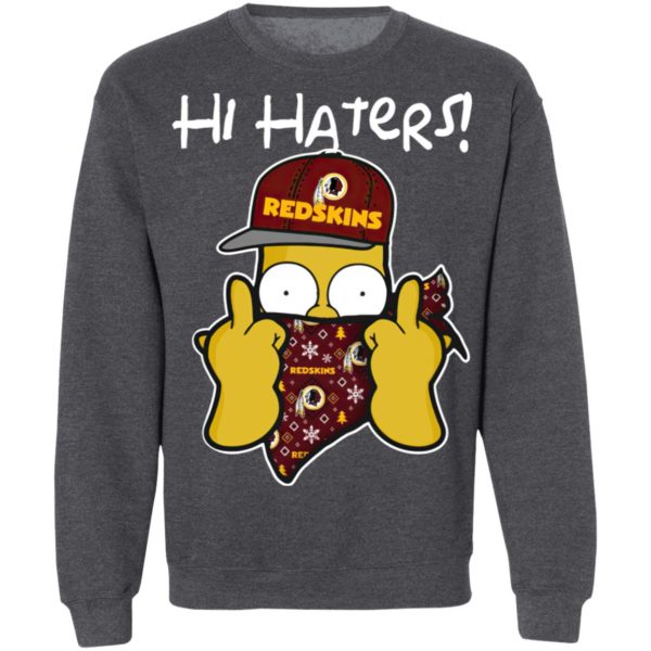 Hi Hater The Simpsons Christmas Gangster Washington Redskins Shirt