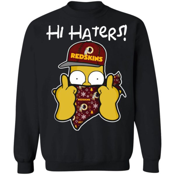 Hi Hater The Simpsons Christmas Gangster Washington Redskins Shirt