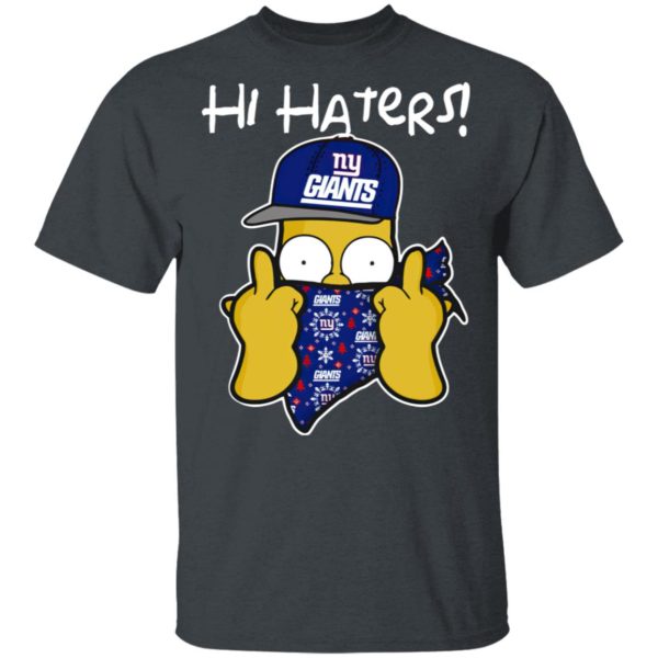 Hi Hater The Simpsons Christmas Gangster New York Giants Shirt