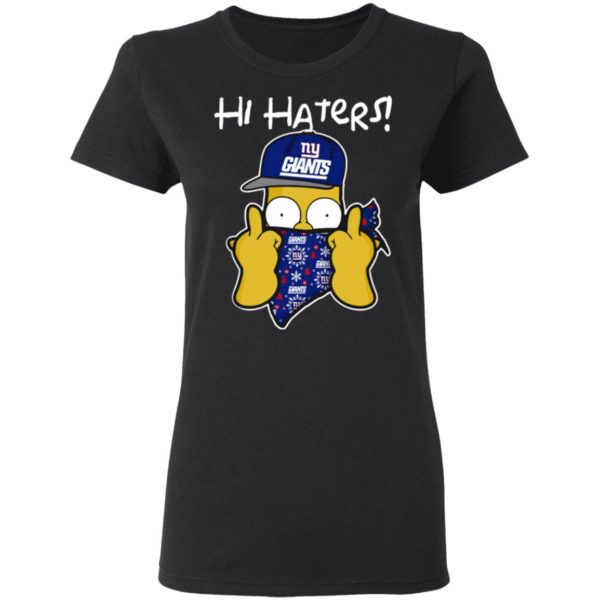 Hi Hater The Simpsons Christmas Gangster New York Giants Shirt