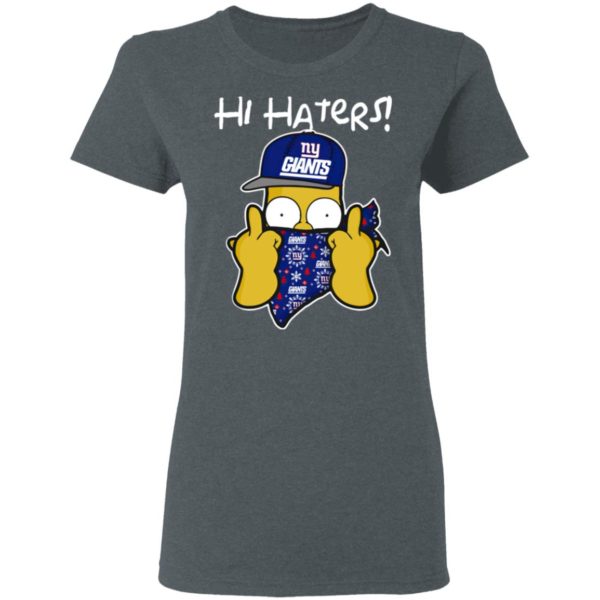 Hi Hater The Simpsons Christmas Gangster New York Giants Shirt