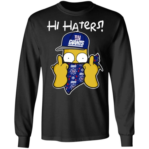 Hi Hater The Simpsons Christmas Gangster New York Giants Shirt