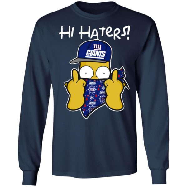 Hi Hater The Simpsons Christmas Gangster New York Giants Shirt